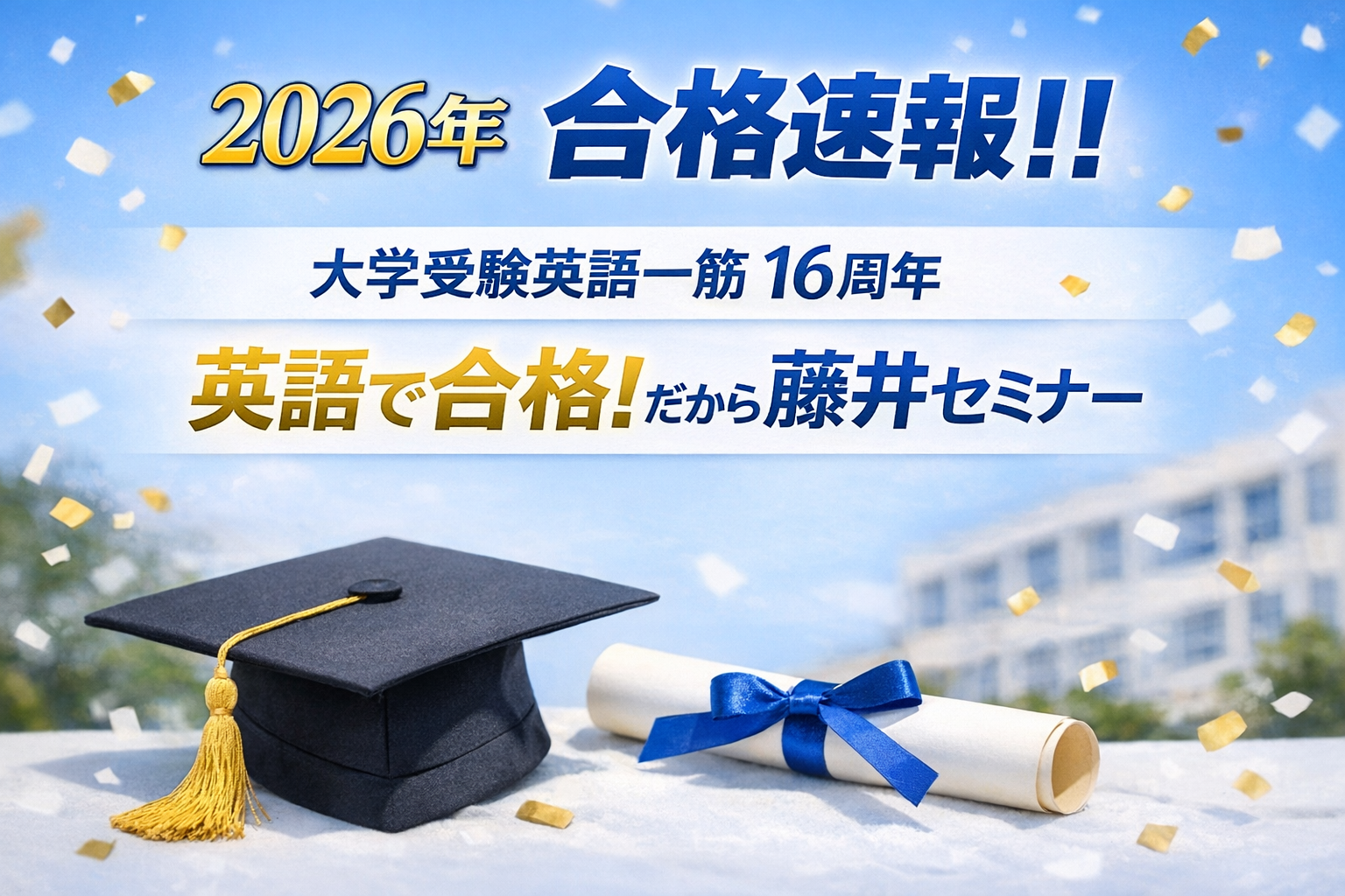 2026年 合格速報！】宮崎市 英語塾 大学受験 藤井セミナー江平校